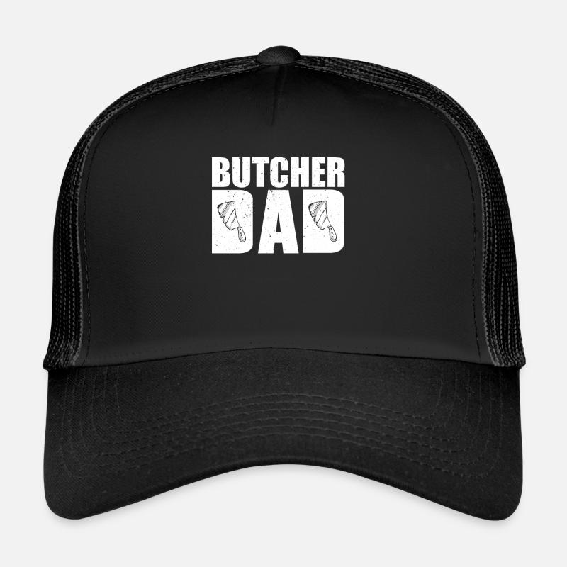 Lustige Metzger Papa Fleischhändler Hackmesser Trucker Cap