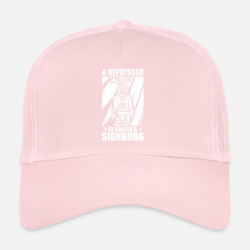 Robotik Ai Roboter Deprimiert Trucker Cap
