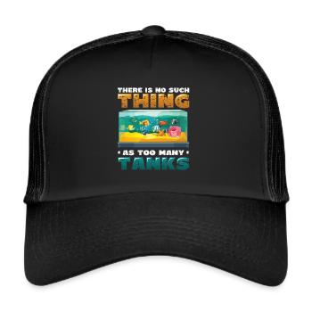 Il n’y a pas de poisson dans trop d’aquariums - Casquette trucker  - noir/noir - Devant