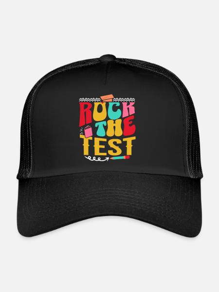 Rock The Test Examen Fin D'Année Enseignant - Casquette trucker  - noir/noir - Devant