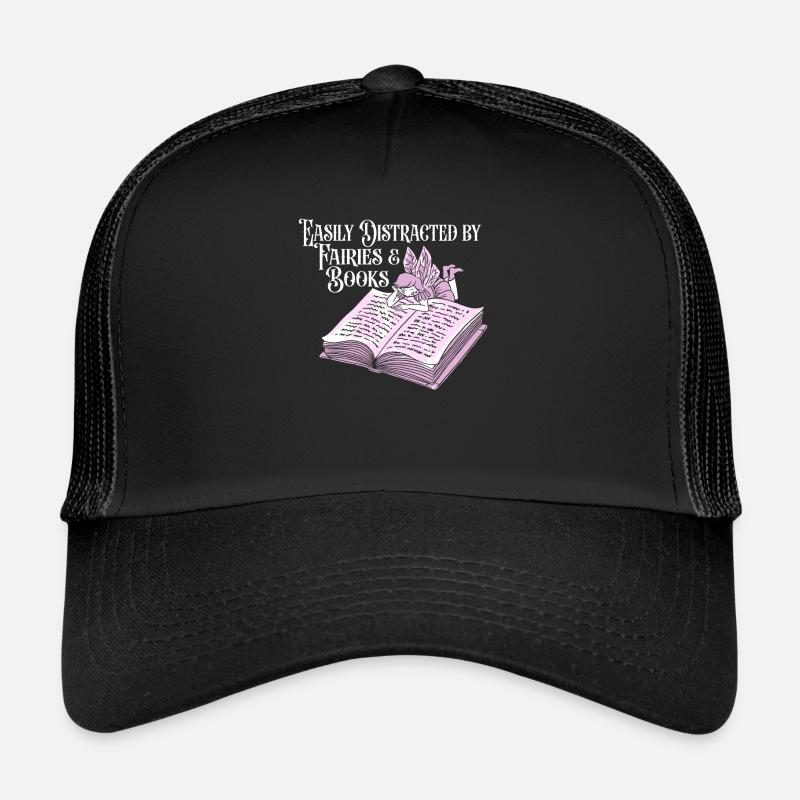 Buch Leseratte Bücherwurm Fee Buchfee Trucker Cap