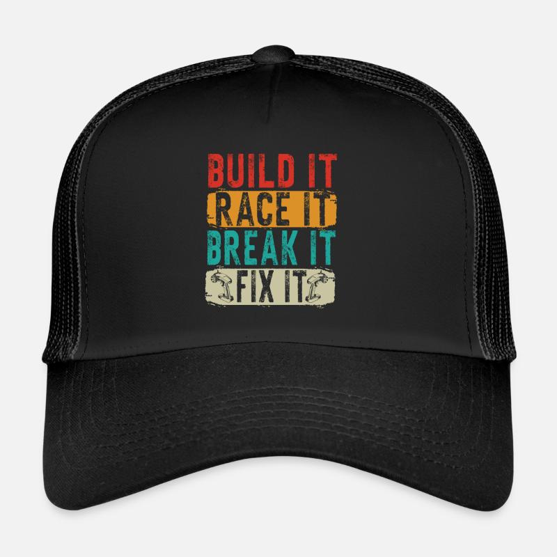 RC Auto Hobby Spruch Ferngestuertes Auto Trucker Cap