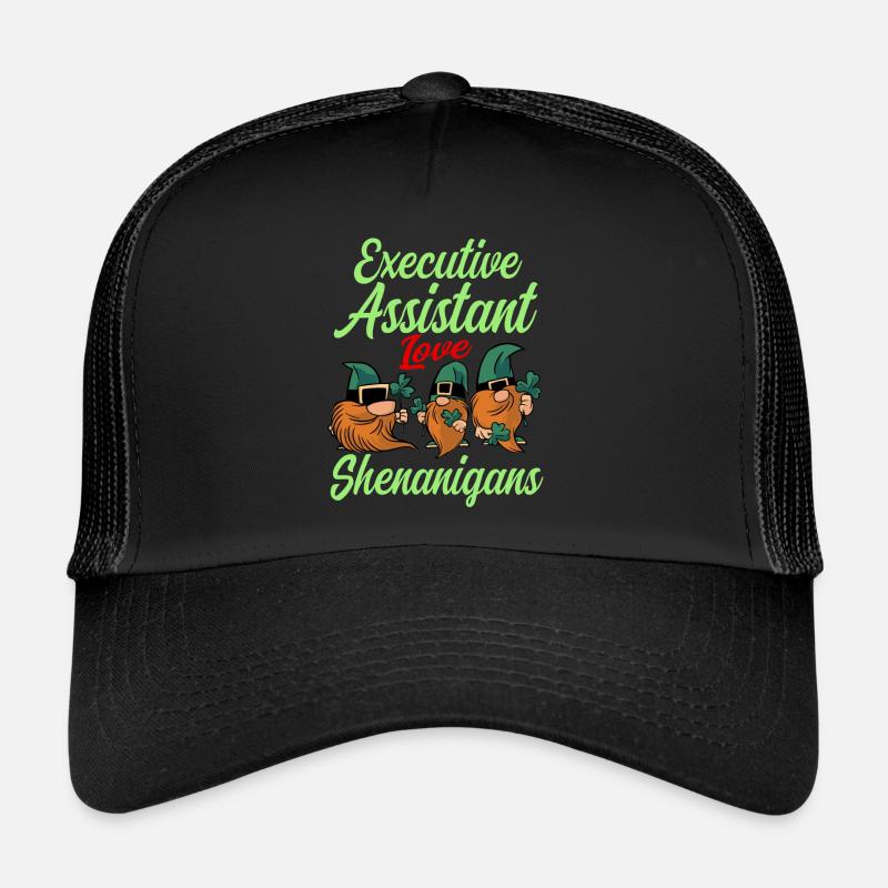 Executive Assistant St. Patrick's Day - Trucker Cap - black/black