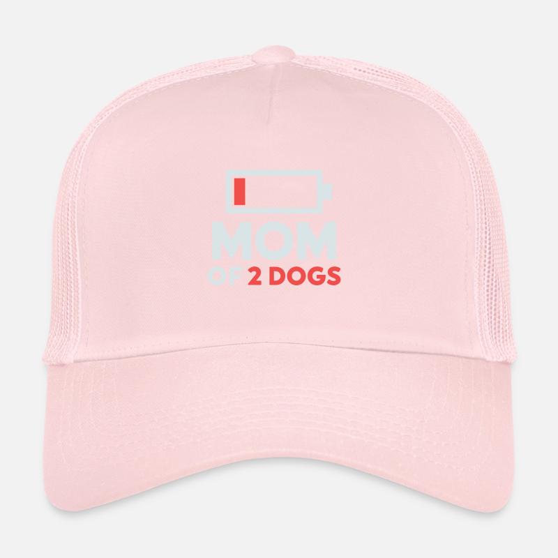 Mutter von 2 Hunden Humor Low Battery Trucker Cap