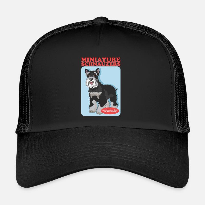 Schnauzer miniature propriétaire Schnauzer chiens cadeau Casquette trucker 