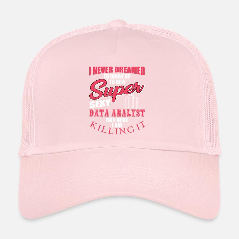 Funny Data Analyst Humor Trucker Cap