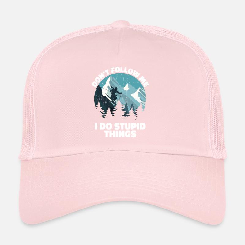 Skiing Snow Skier Winter Ski Snowboard Casquette trucker 