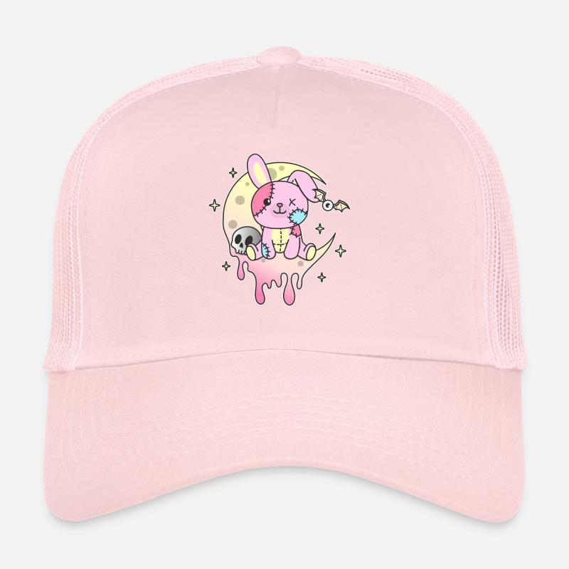 Kawaii Gothic Bunny Pastel Colors Gothic Goth Bunny Trucker Cap