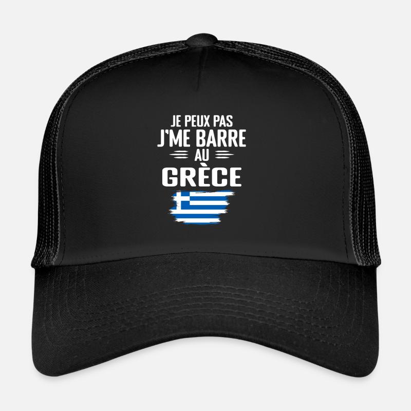 Je Peux Pas J'me Barre Au Grèce Vacances - Grèce Casquette trucker 