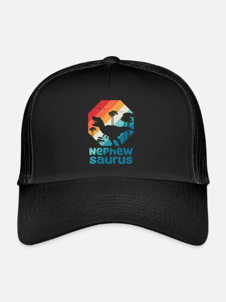 Nephewsaurus T Rex Dinosaur Nephew Saurus Family - Casquette trucker  - noir/noir - Devant