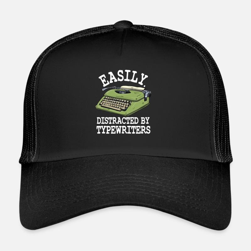 Facilement distrait par les machines à écrire Casquette trucker 