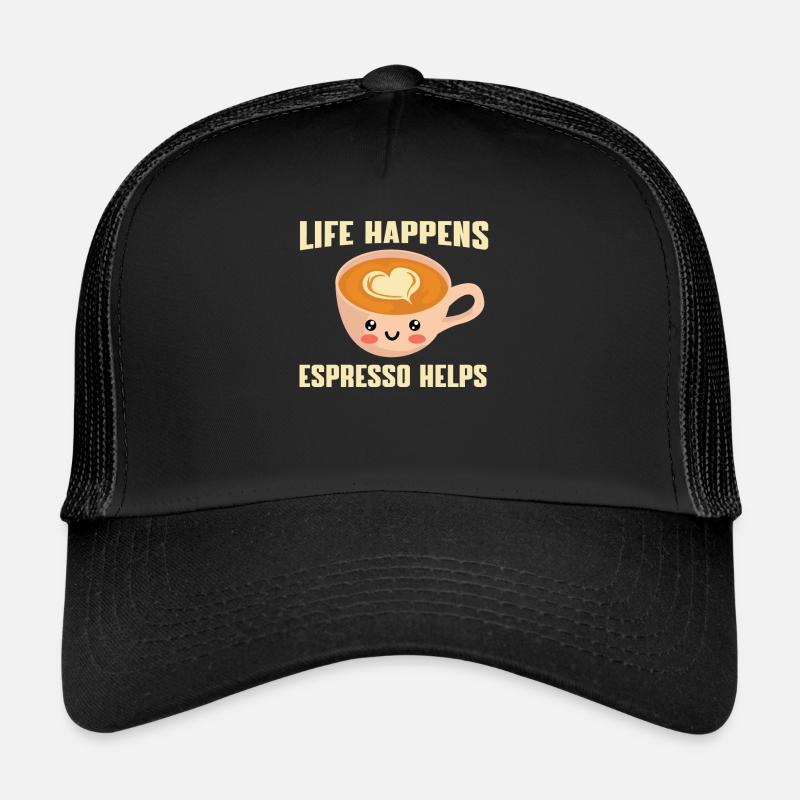 Funny espresso-li lover design Trucker Cap