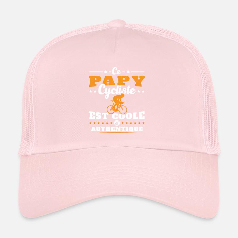 Ce papy cycliste est coole et authentique Casquette trucker 