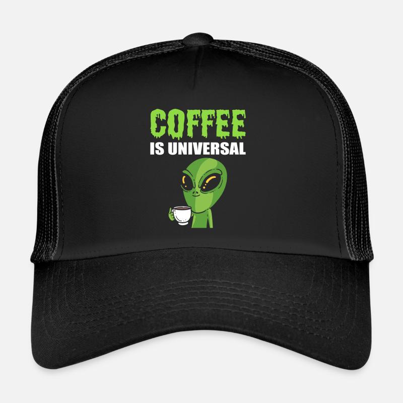 Alien drink coffee addict Casquette trucker 