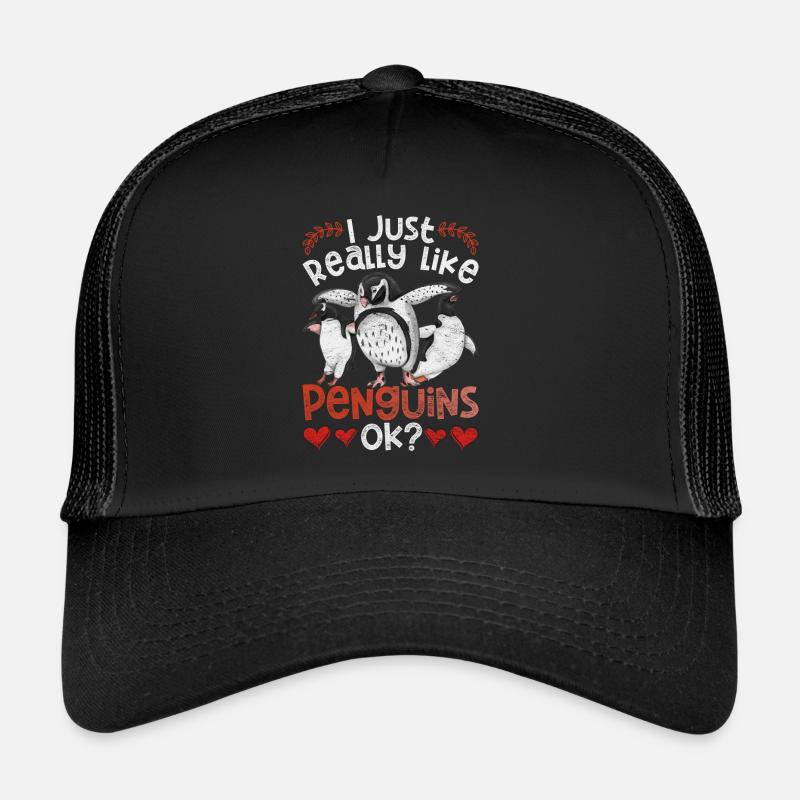Nur ein Mädchen das Pinguine liebt Tier Pinguin Trucker Cap