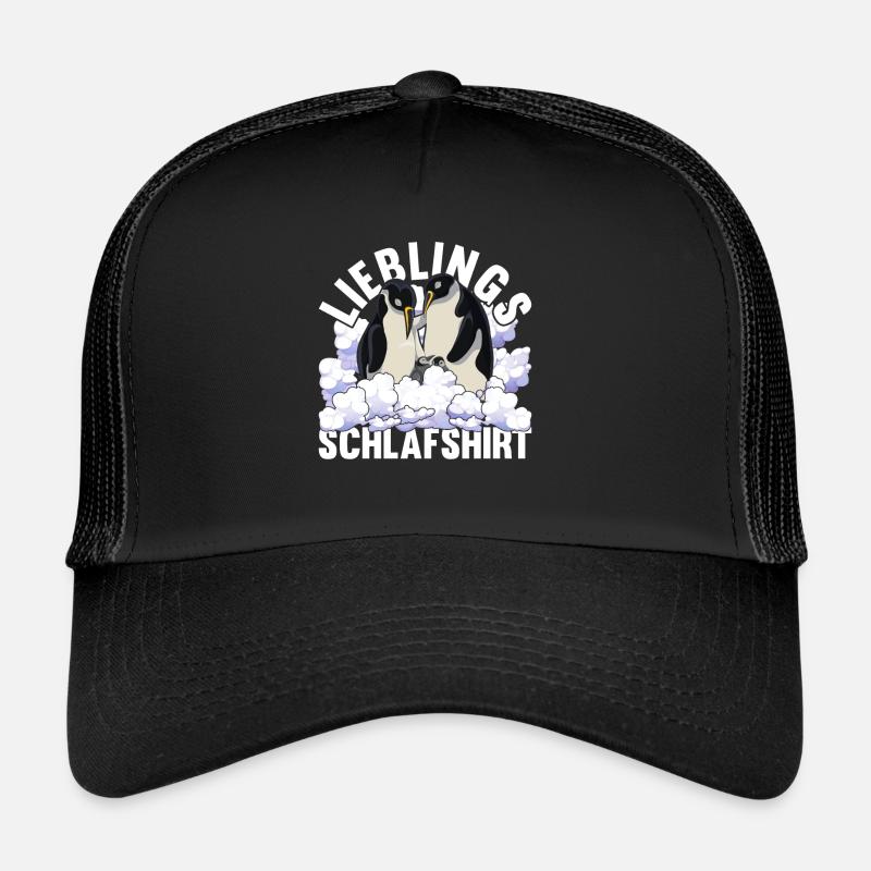 Lieblings Schlafshirt Tier Pyjama Geschenk Pinguin Trucker Cap