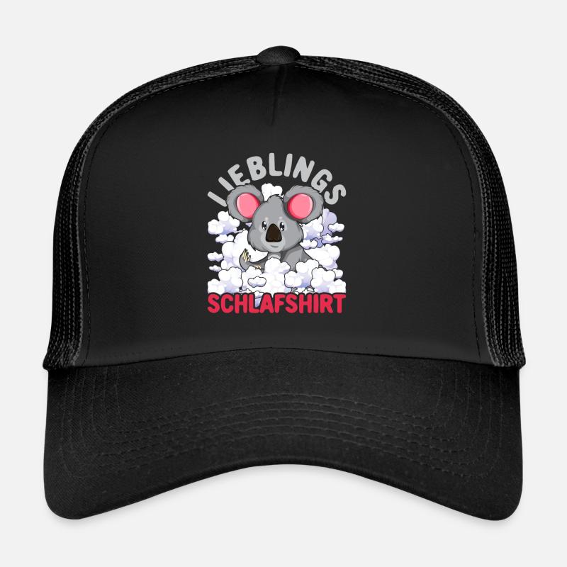 Lieblings Schlafshirt Tier Pyjama Geschenk Koala Trucker Cap