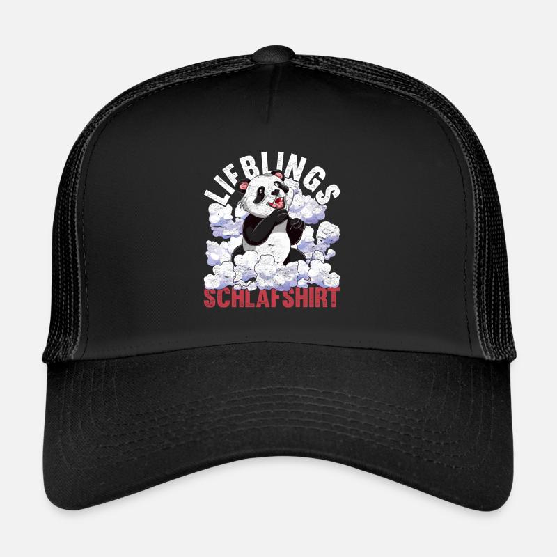 Nachteule Panda Geschenk Lieblings Schlafshirt Trucker Cap