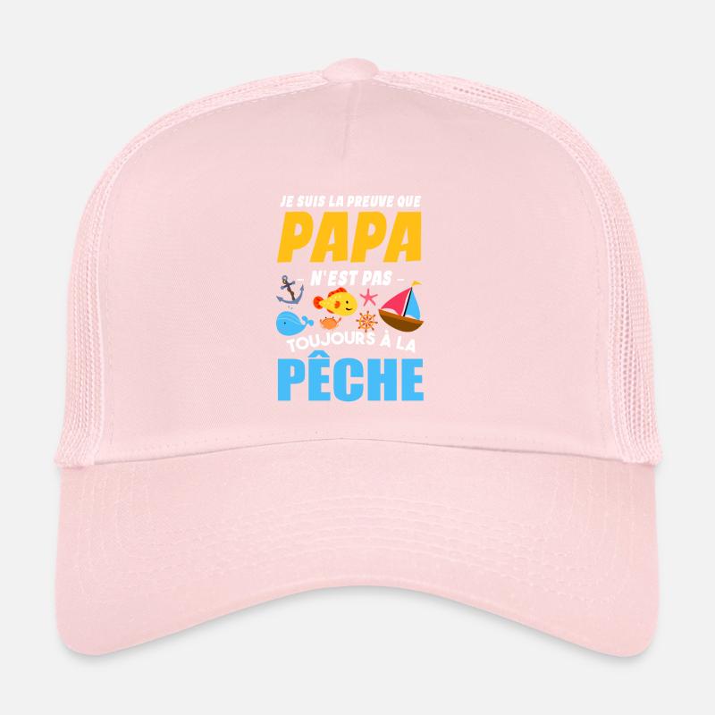 Papa Pêche Pêcheur Bébé Nourrisson Naissance Casquette trucker 