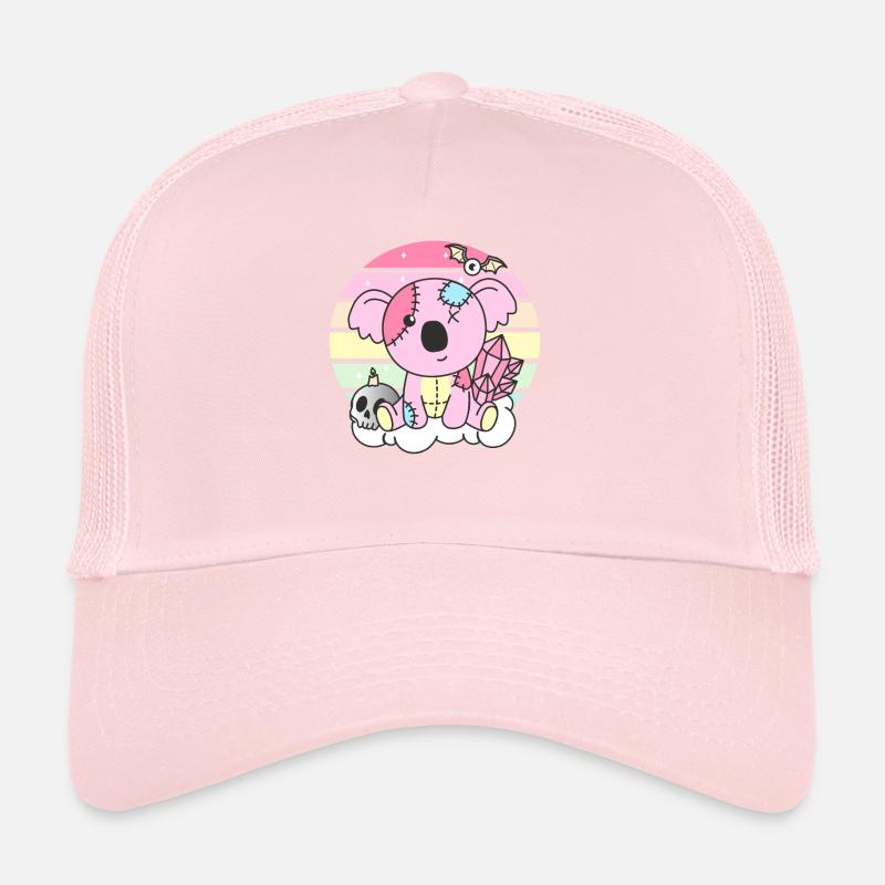 Kawaii Gothique Koala Pastel Goth Casquette trucker 