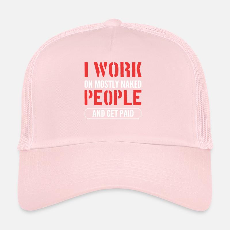 Funny massage therapy Funny masseuse Trucker Cap