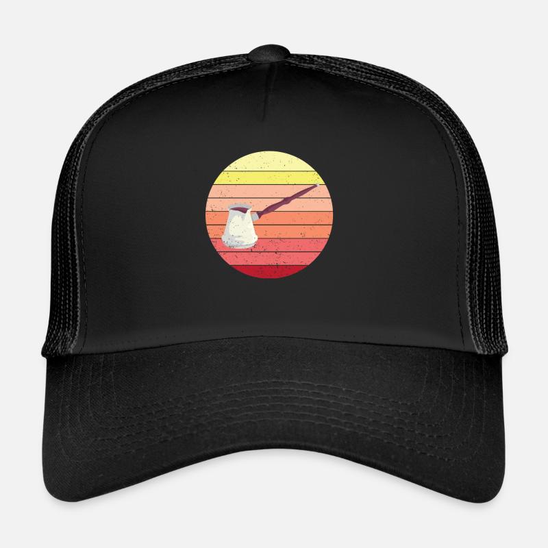 Retro Turkish Coffee Cezve Outfit Trucker Cap