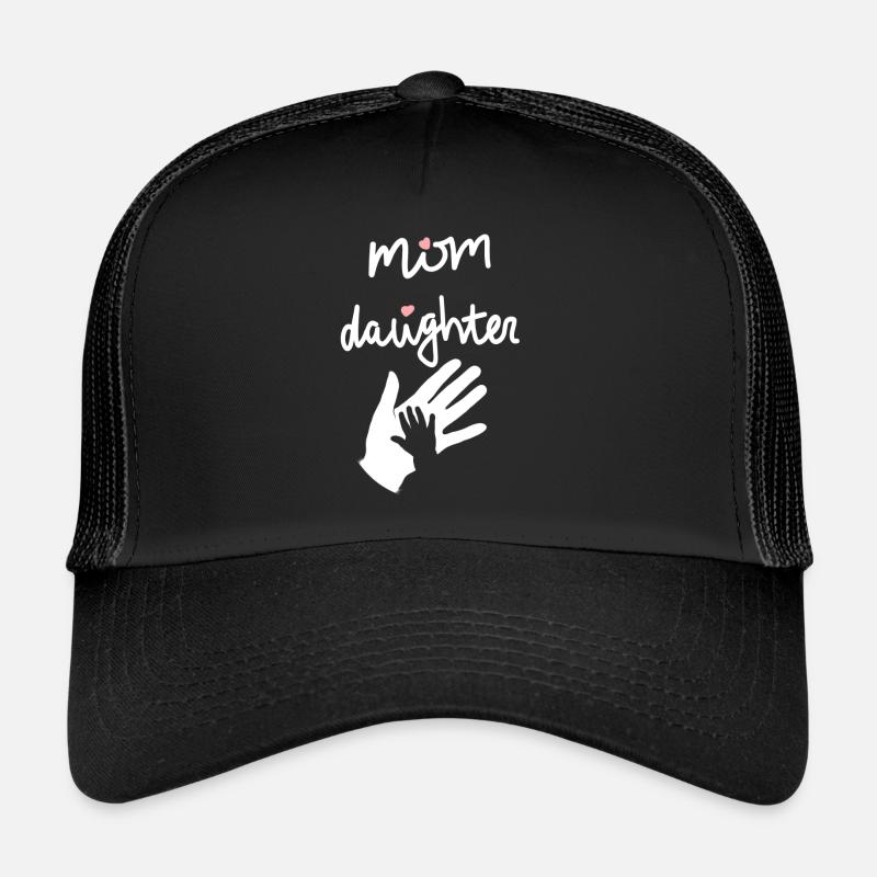 Mutter Tochter Muttertag feiern Mama Geschenkidee - Trucker Cap - Schwarz/Schwarz