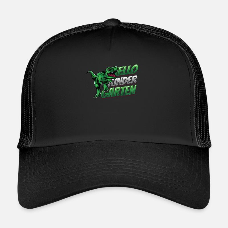 Hallo Kindergarten, Erster Tag Im Kindergarten - Trucker Cap - Schwarz/Schwarz