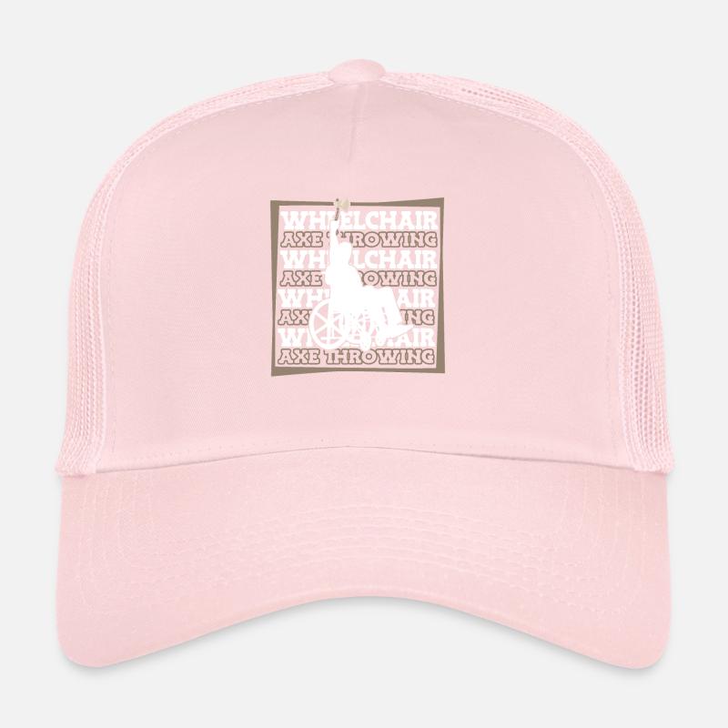 lancer de hache lanceur de hache fauteuil roulant Casquette trucker 