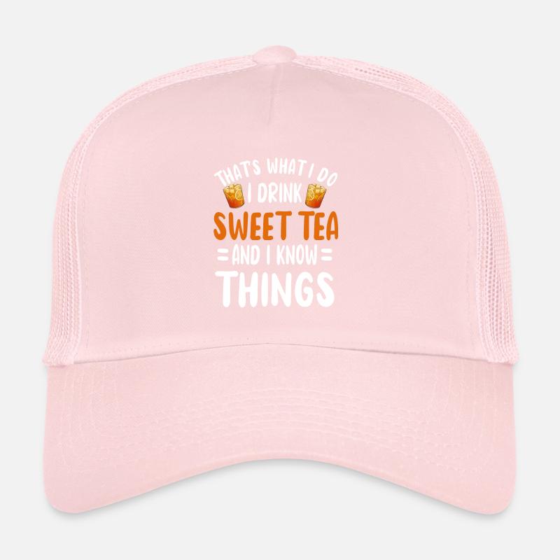 Cute Tea Outfit Refreshing Tea Drinker Trucker Cap