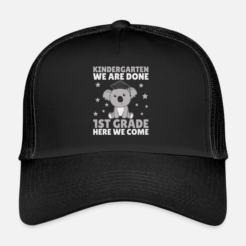 Kids Kindergarten graduate Koala 1st grade Trucker Cap