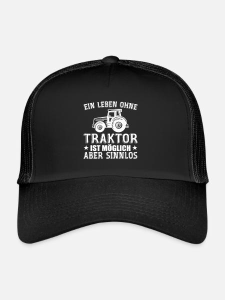 Traktor Landwirt Bauer - Casquette trucker  - noir/noir - Devant