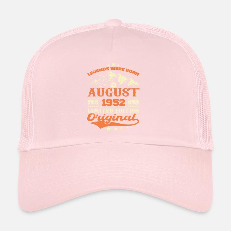 Août 1952 Anniversaire 1952 légendes Août Casquette trucker 