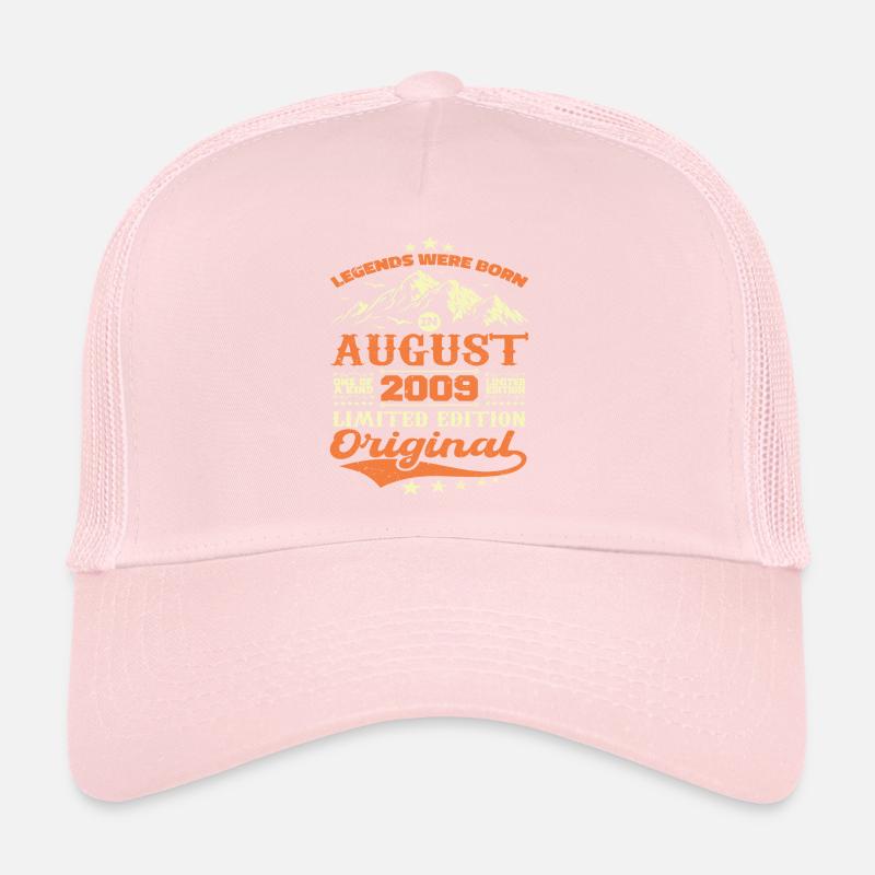 Août 2009 Anniversaire 2009 légendes Août Casquette trucker 
