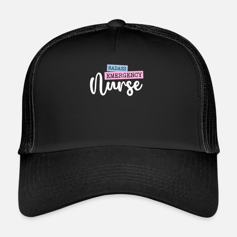 Badass Notfallkrankenschwester Trauma Queen Notaufnahme Notfall Trucker Cap