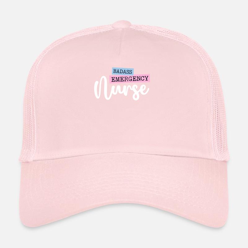 Badass Emergency Nurse Trauma Queen ER Emergency Trucker Cap