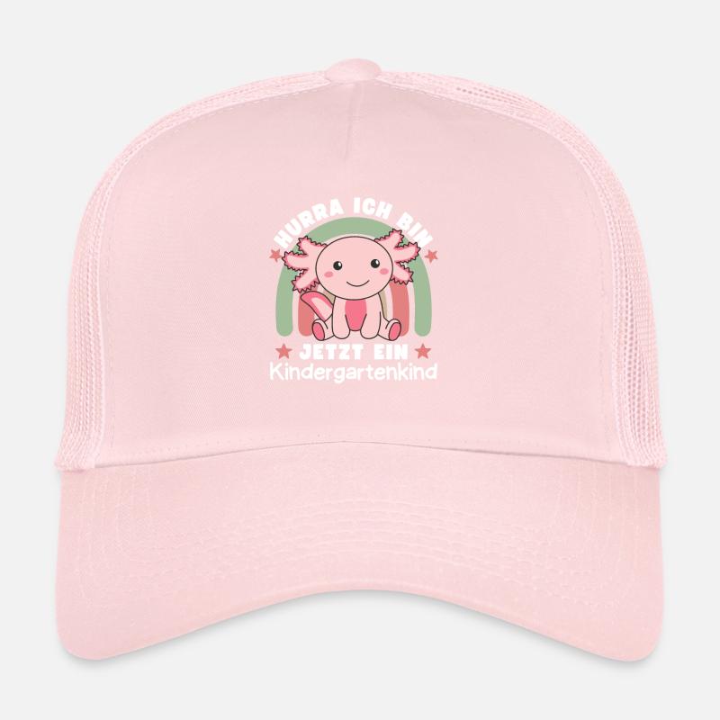 Hier Kommt Ein Kindergartenkind Axolotl Trucker Cap