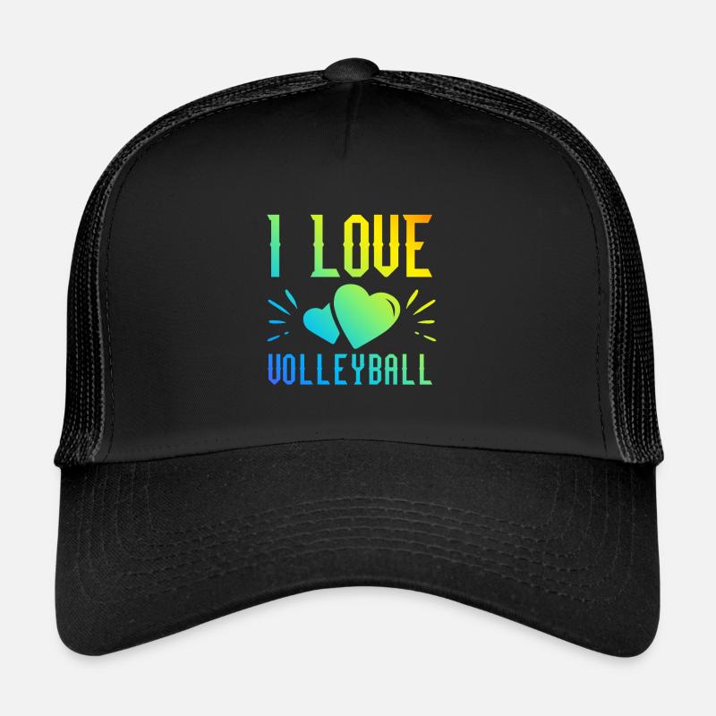 J’adore le volleyball Casquette trucker 