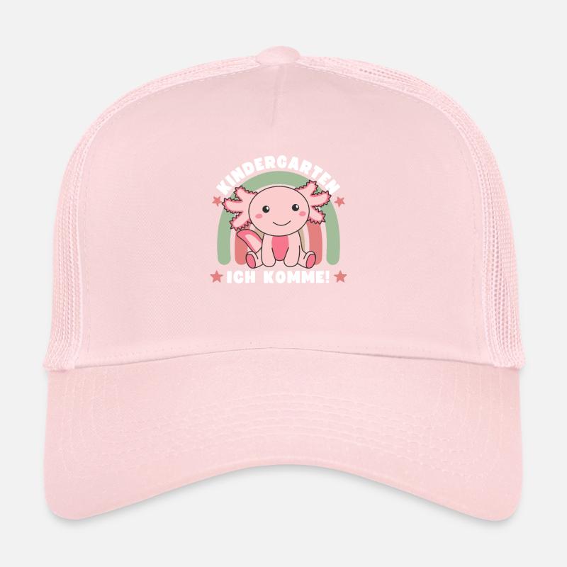 Hier Kommt Ein Kindergartenkind Axolotl Trucker Cap