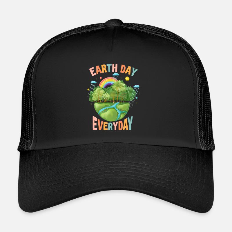 Earth Day Everyday Environmental Awareness Trucker Cap