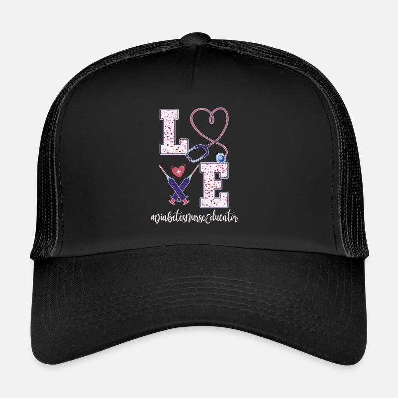Diabetes Krankenschwester Valentinestag Trucker Cap