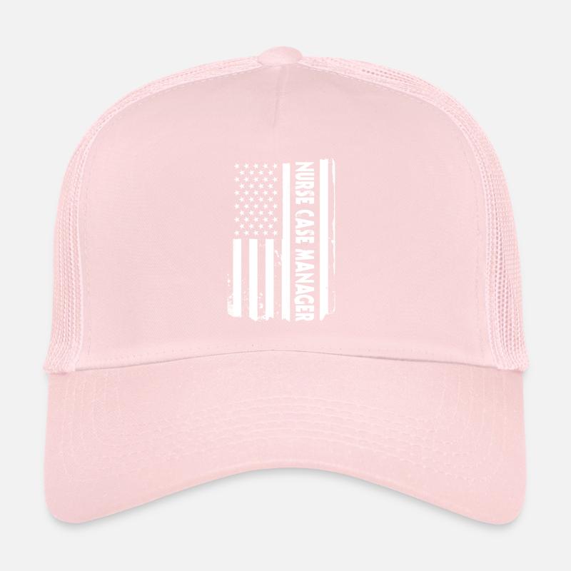 Nursing Manager USA Flag Trucker Cap