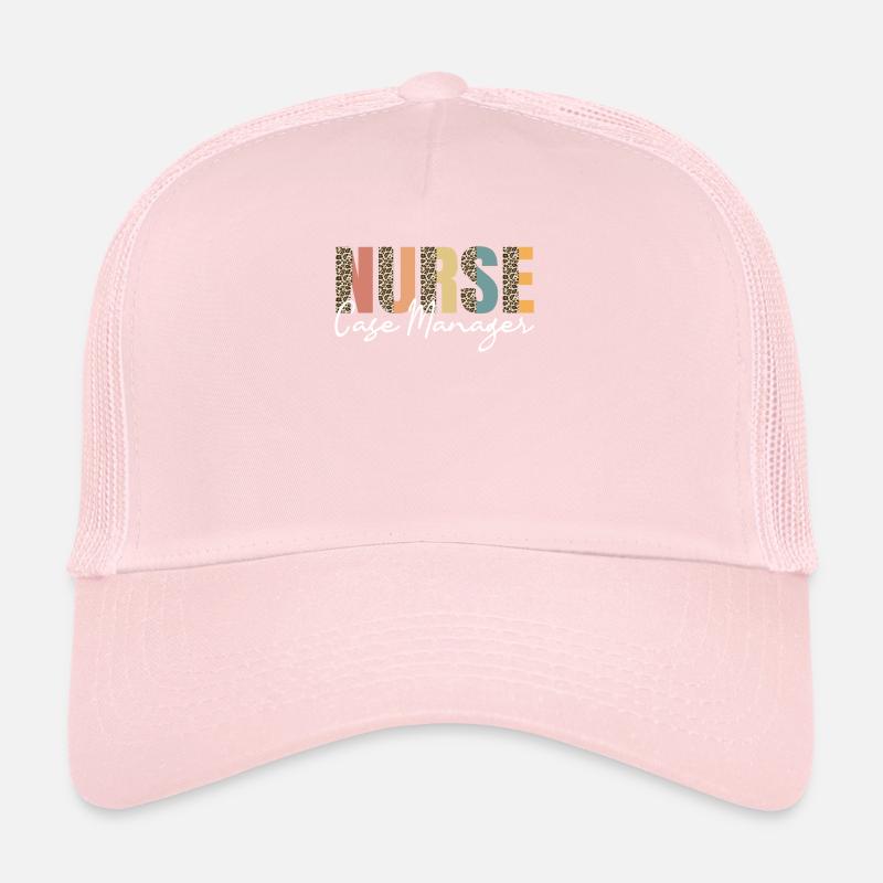 Care Case Manager Leopard Pattern Trucker Cap