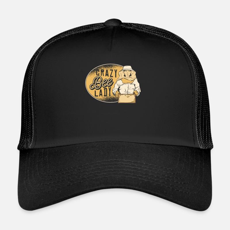 Imker Bienenzüchter Cool - Trucker Cap - Schwarz/Schwarz