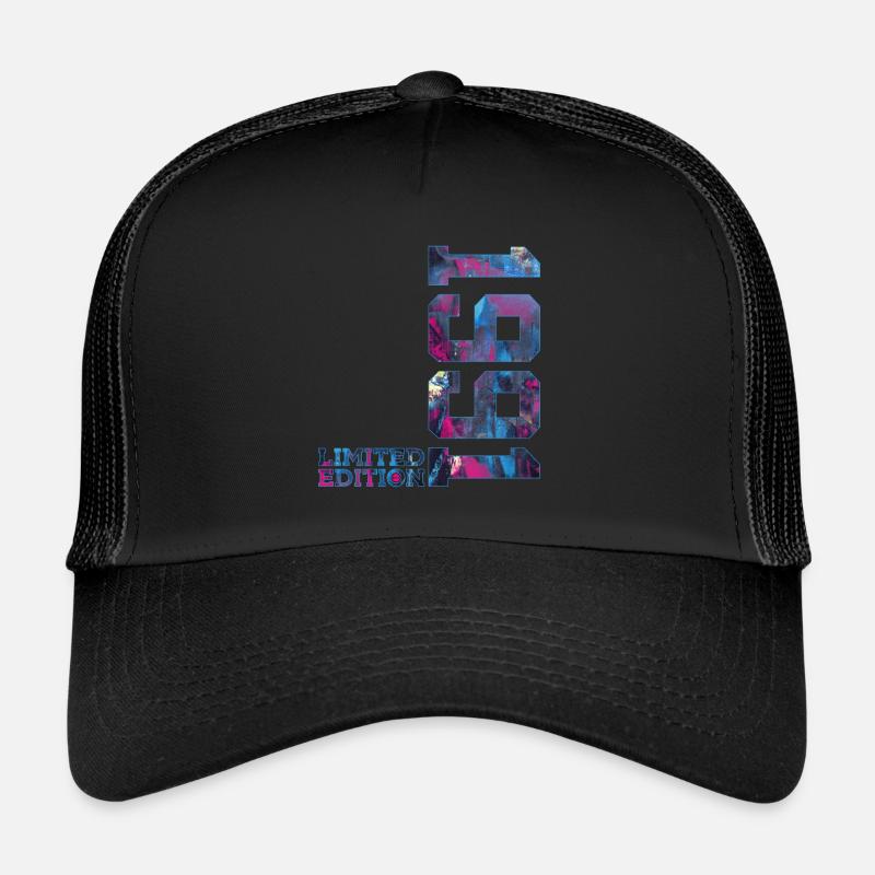 35E ANNIVERSAIRE 35 ANS ÉDITION LIMITÉE 1991 - Casquette trucker  - noir/noir