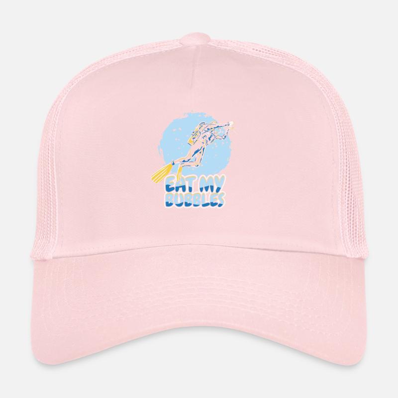 Diving Diver Funny Eat My Bubbles Trucker Cap