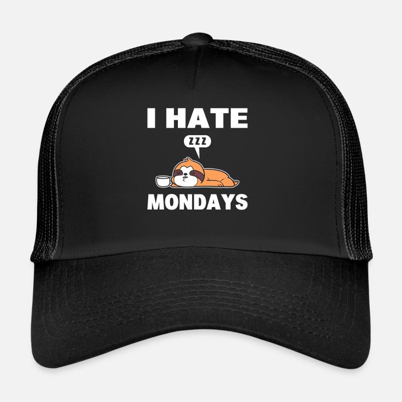 Faultier hasst montags Schlafmütze Trucker Cap