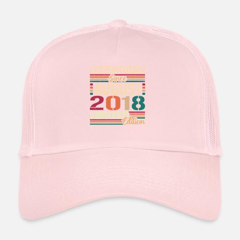 2018 August Geburtstag Legende August 2018 Trucker Cap