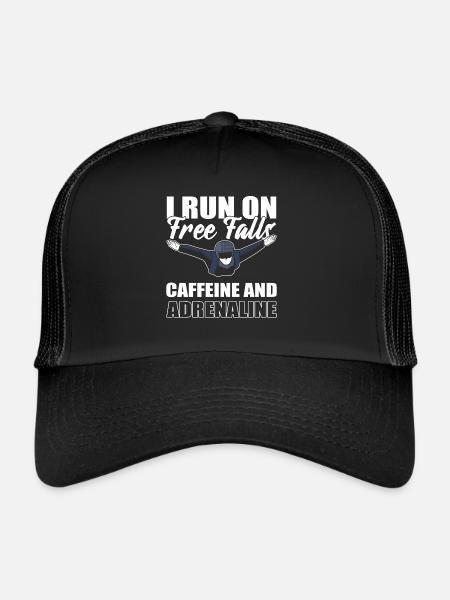 Fallschirmspringen Fallschirmspringer - Trucker Cap - Schwarz/Schwarz