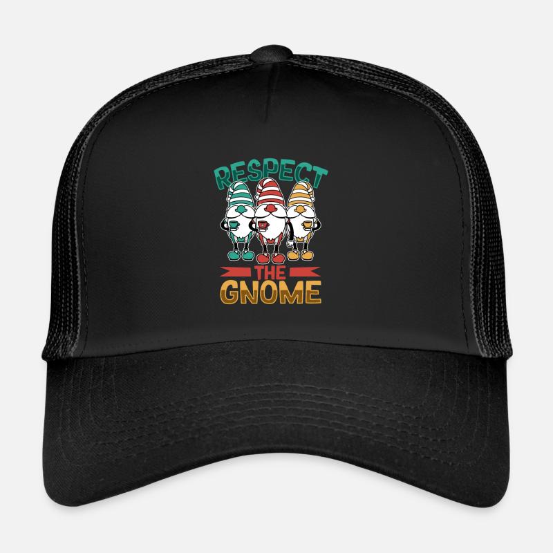 Respektiere den Gartenzwerg Trucker Cap